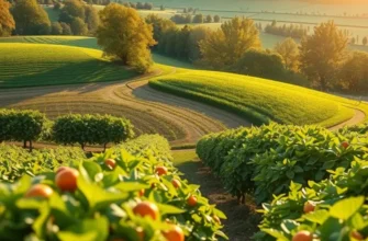 A vibrant field showcasing an array of fruits and vegetables, illustrating the richness of nature's sweetening solutions.