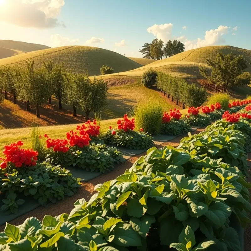 A bright and abundant orchard, showcasing the diversity of natural ingredients.