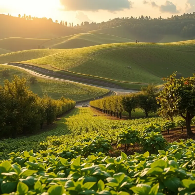 A bright and abundant orchard, showcasing the diversity of natural ingredients.