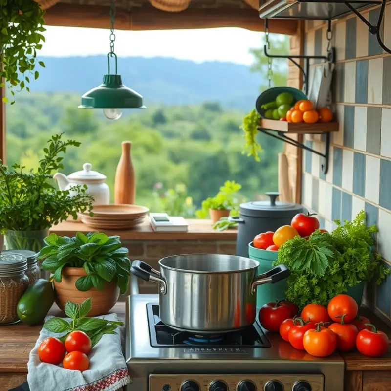 A sunlit field showcasing the abundance of organic produce.