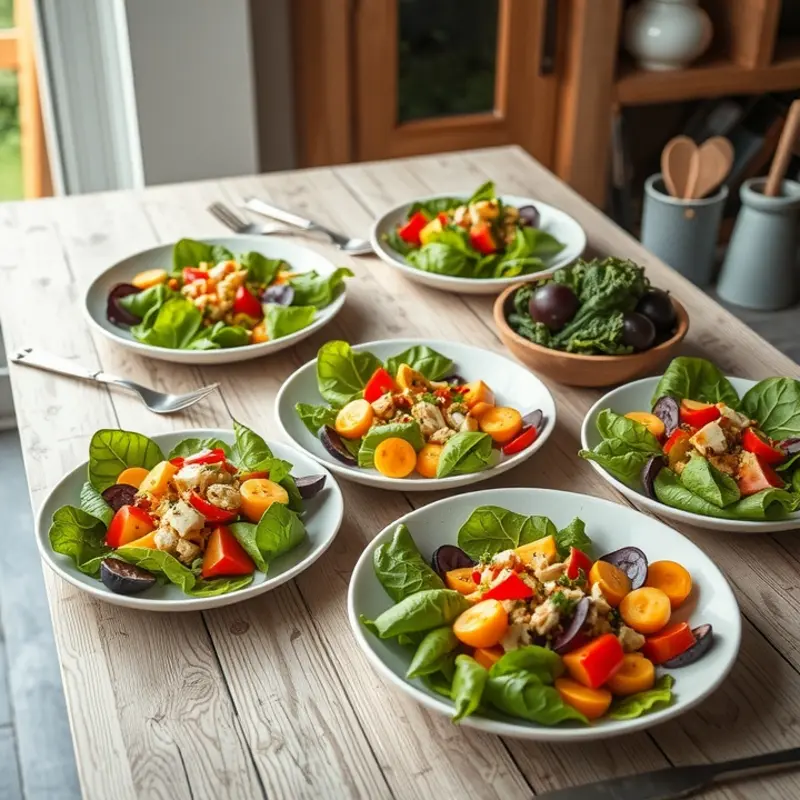 A beautiful landscape filled with vibrant vegetables and fruits growing naturally, symbolizing the essence of healthy cooking.