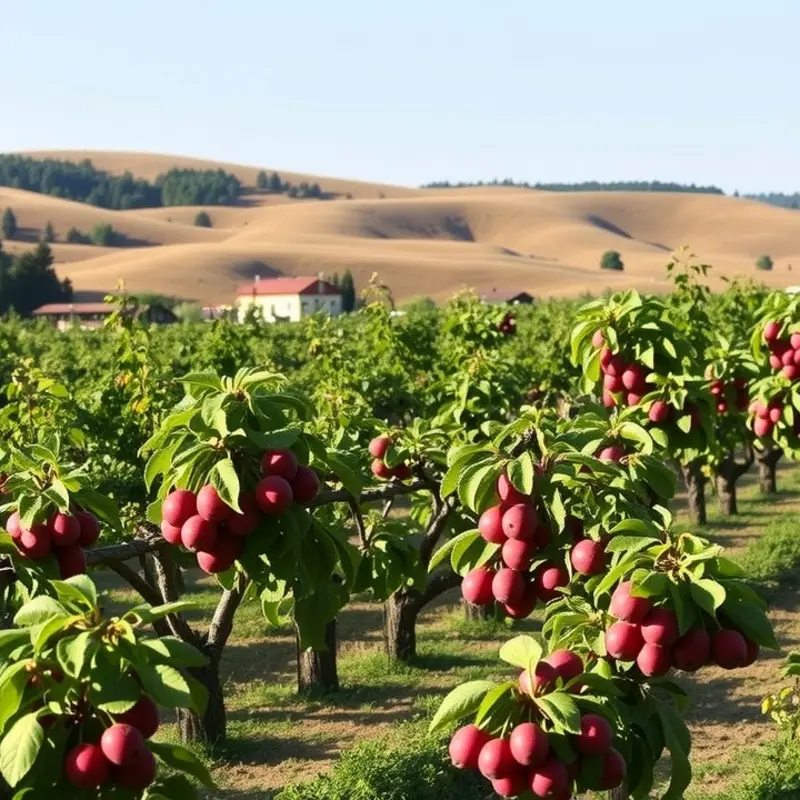 A sunlit garden full of vibrant produce, symbolizing freshness and abundance.