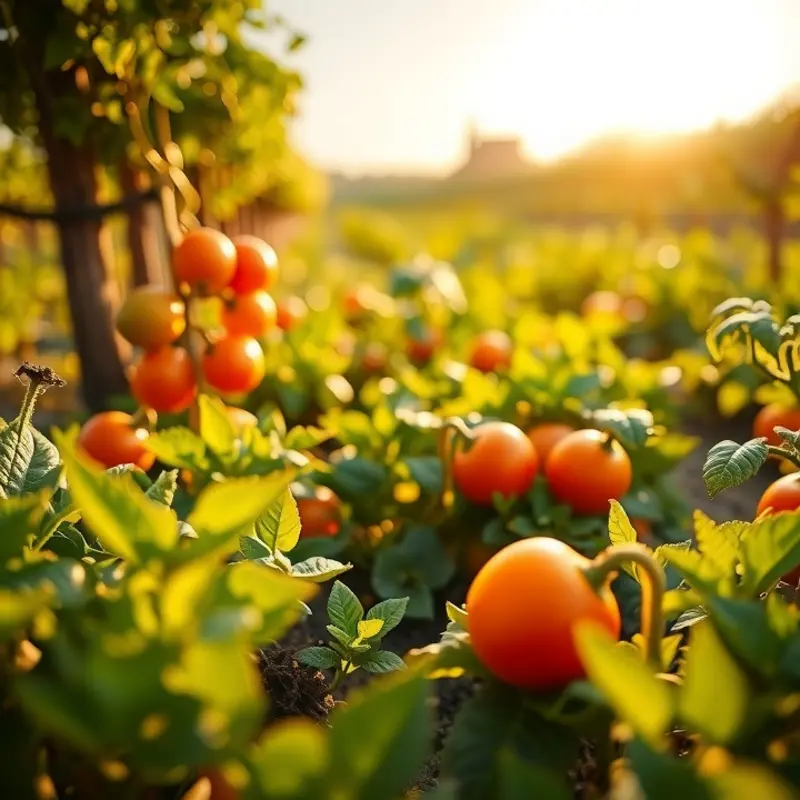A vibrant landscape showcasing the richness of healthy produce.