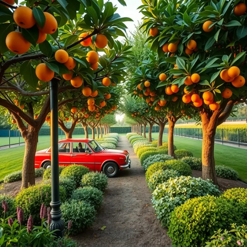 A sunlit field abundant in vibrant vegetables characteristic of Lebanese cuisine.