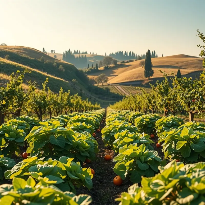 A scenic field representing the abundance of natural ingredients.