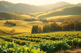 A sunlit organic field filled with colorful fruits and vegetables, symbolizing nature's bounty for healthy nutrition.