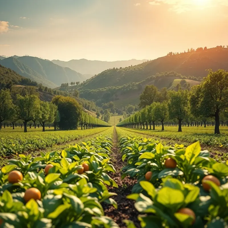 A serene orchard depicting nature’s bounty.