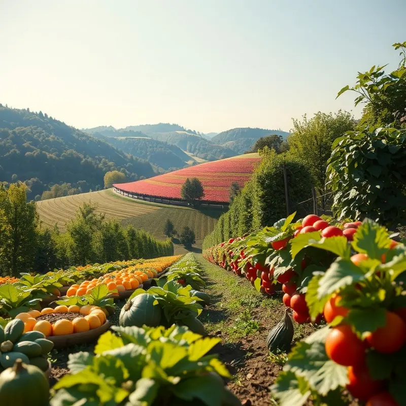 A vibrant field showcasing nature’s bounty, symbolizing Whole30’s focus on whole foods.