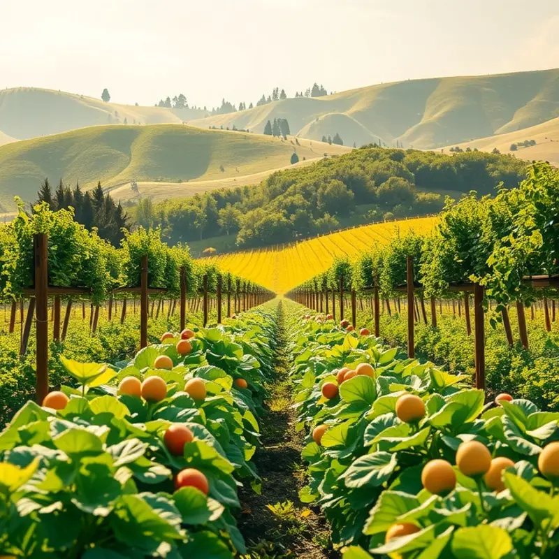 A scenic landscape depicting nature’s bounty.