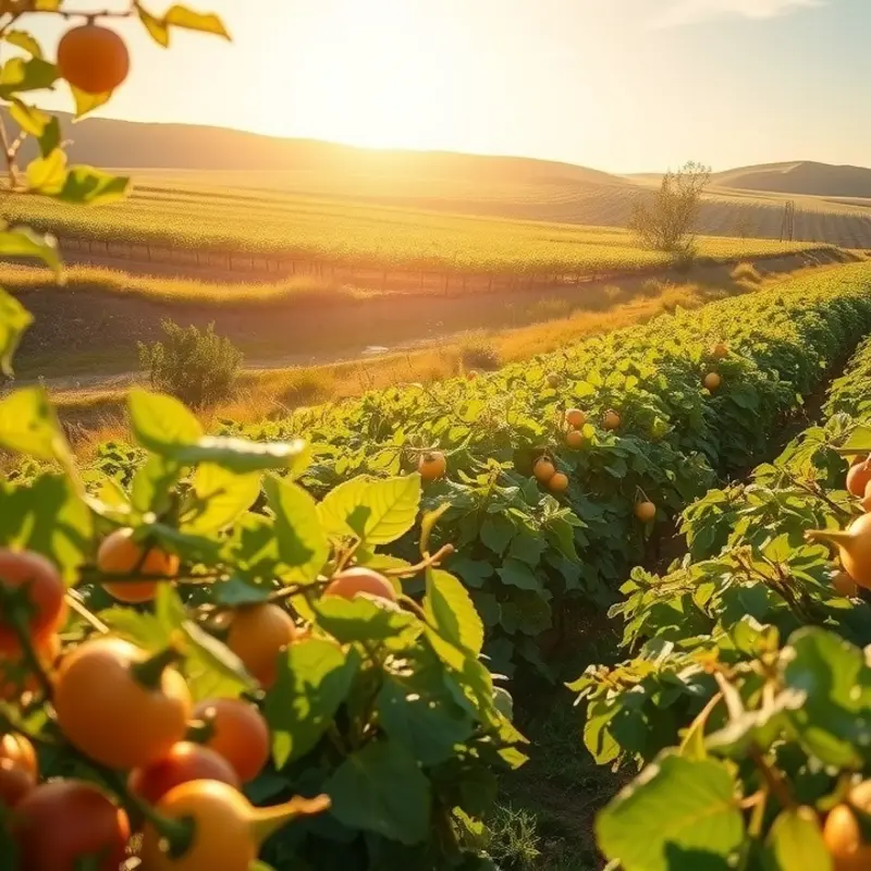 A serene landscape showcasing the natural beauty of superfoods.