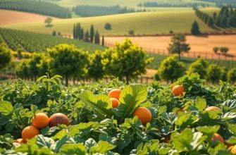 A scenic view of a flourishing field filled with organic produce essential to Filipino cooking.