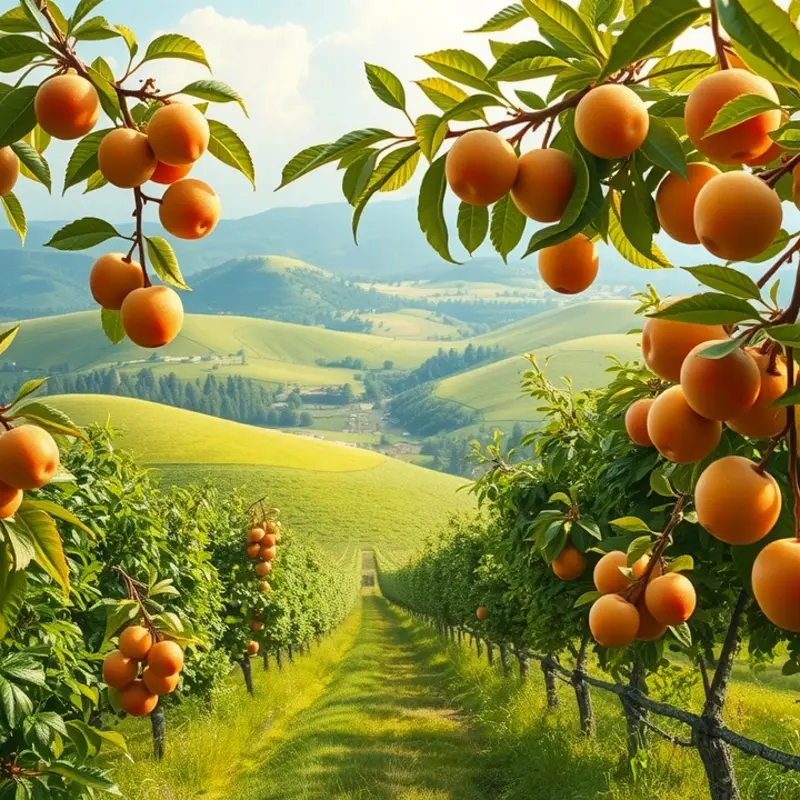 A vibrant vegetable garden bursting with fresh produce.