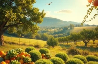 A beautiful field filled with vibrant vegetables and fruits representing health and nutrition.