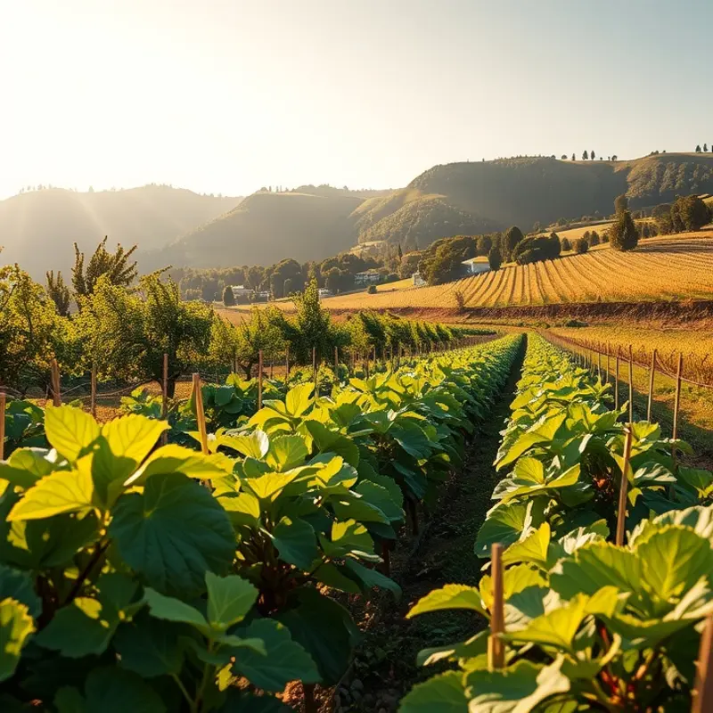 A vibrant orchard showcasing the best fruits for grilling.