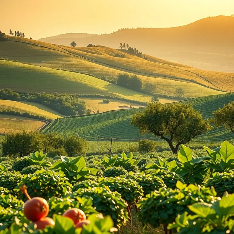A vibrant orchard showcasing the best fruits for grilling.