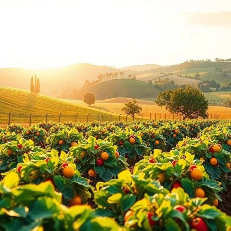 A sunlit orchard representing natural ingredient alternatives.