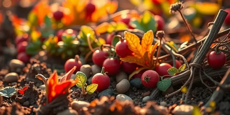 A bright field filled with fresh vegetables and fruits under soft sunlight, representing a commitment to healthy ingredients in cooking.