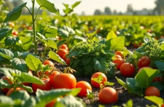 Lush orchard scene with an array of fresh fruits and vegetables celebrating organic meal preparation.