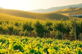 A scenic landscape depicting a lush field of organic vegetables.