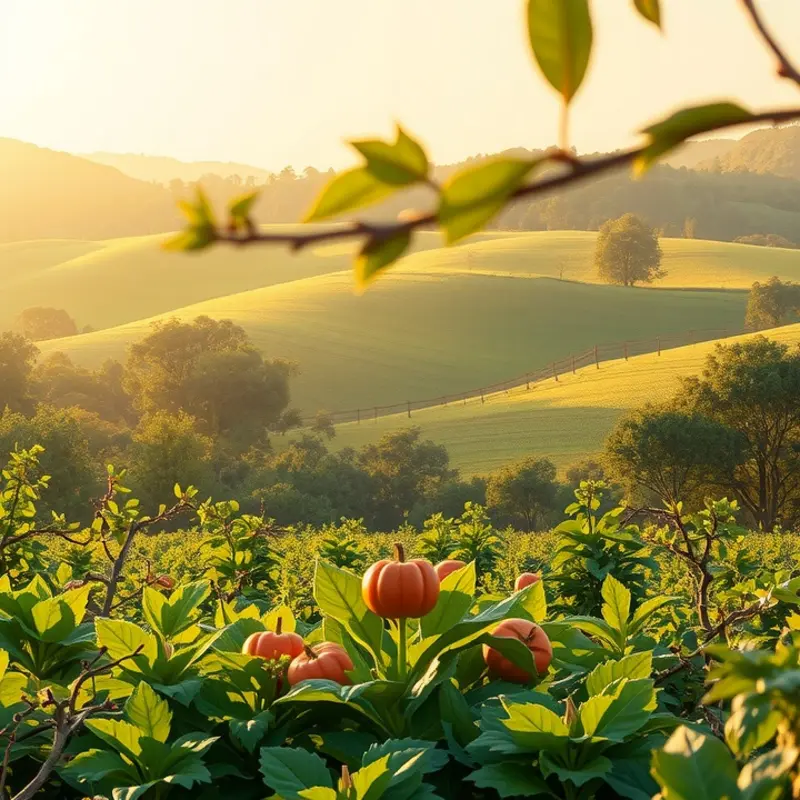 A vibrant field filled with fresh organic produce, representing abundance in bulk food shopping.