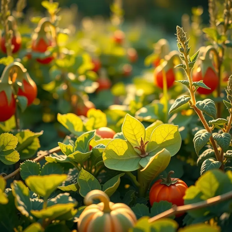 A sunlit landscape featuring vibrant fruits and vegetables where the essence of healthy cooking begins.