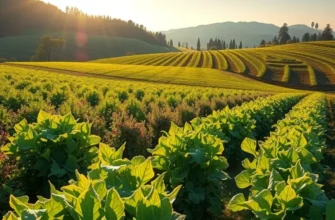 A vibrant organic orchard basking under the sun, showcasing healthy produce.