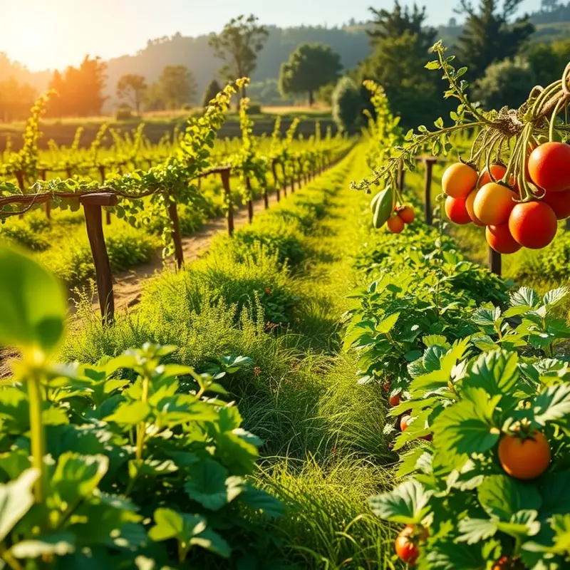 A vibrant field echoing the essence of fresh organic produce.