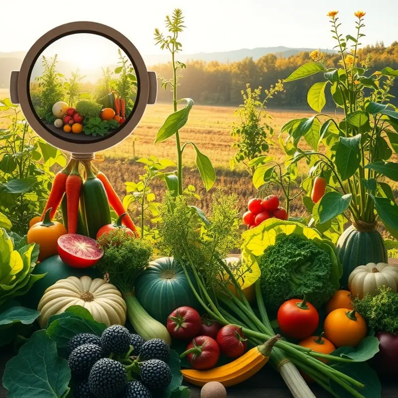 A tranquil orchard showcasing the richness of organic produce.