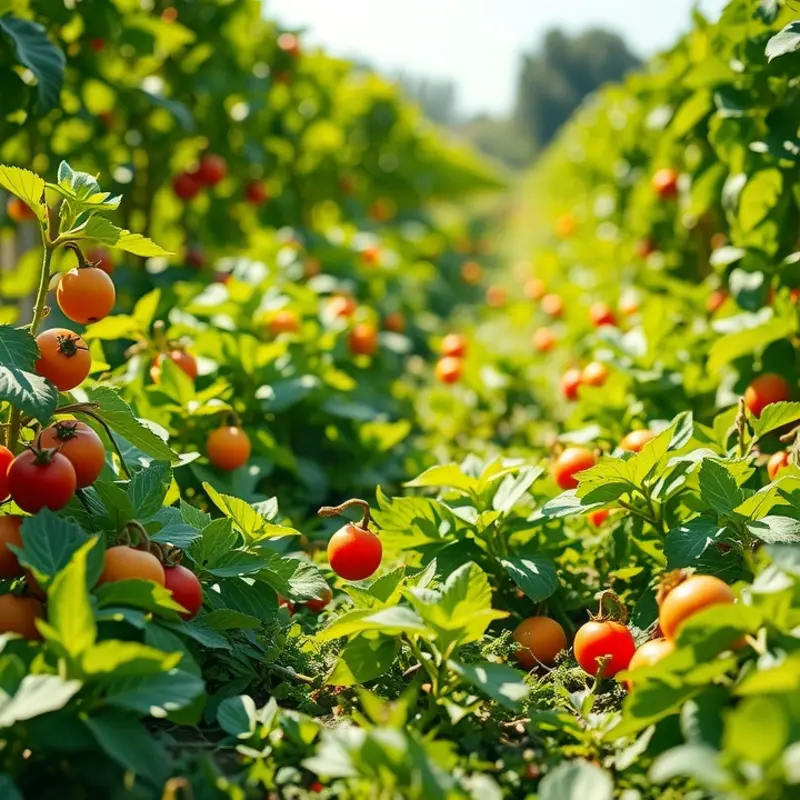 A vibrant sunlit field symbolizing the abundance of healthy food choices.