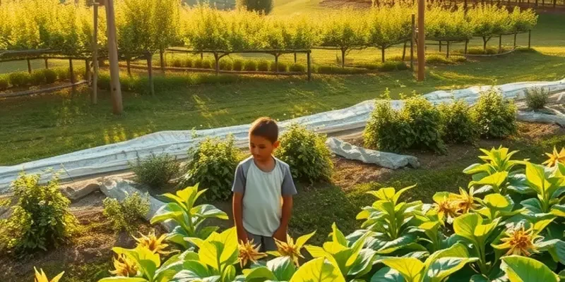 A scenic view of an orchard rich with organic produce, emphasizing the essence of meal preparation.