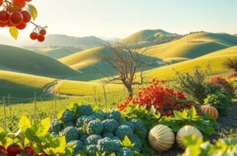 A scenic field filled with vibrant produce that inspires healthy cooking.