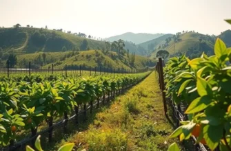 A beautiful natural landscape showcasing healthy organic produce.