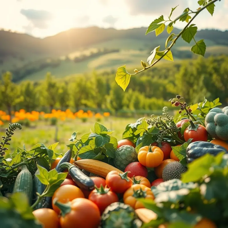 Vibrant fresh vegetables ready for salads.