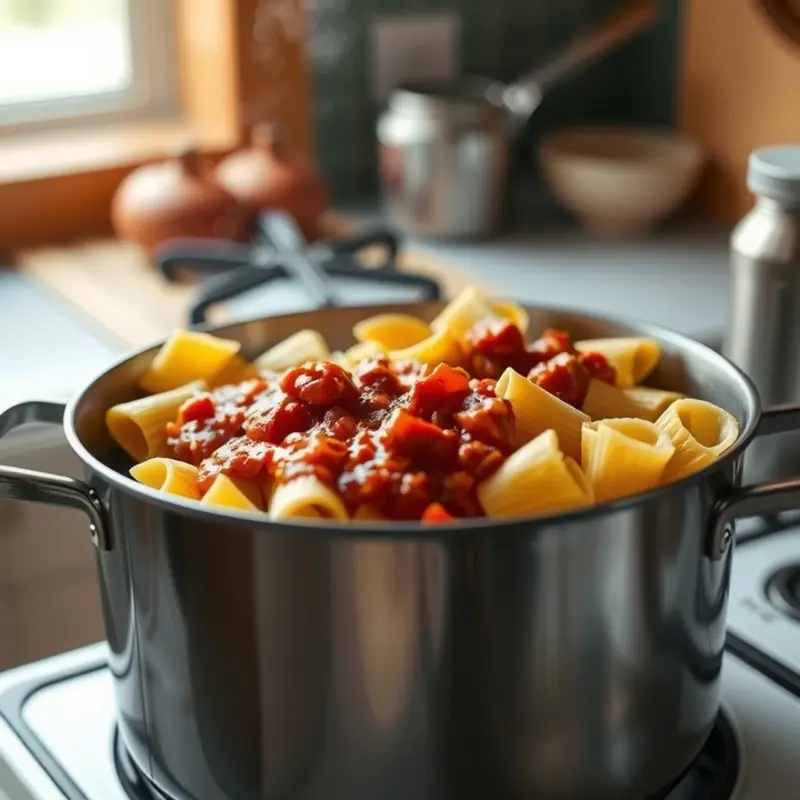 Fresh pasta prepared for freezing is arranged neatly on a baking sheet.