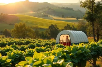 An idyllic landscape bursting with colorful fruits and vegetables, representing the core of healthy eating.