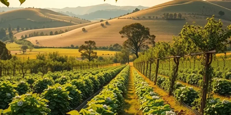 A lush field displaying an array of organic vegetables and fruits, symbolizing nutritious low-fiber meal planning.