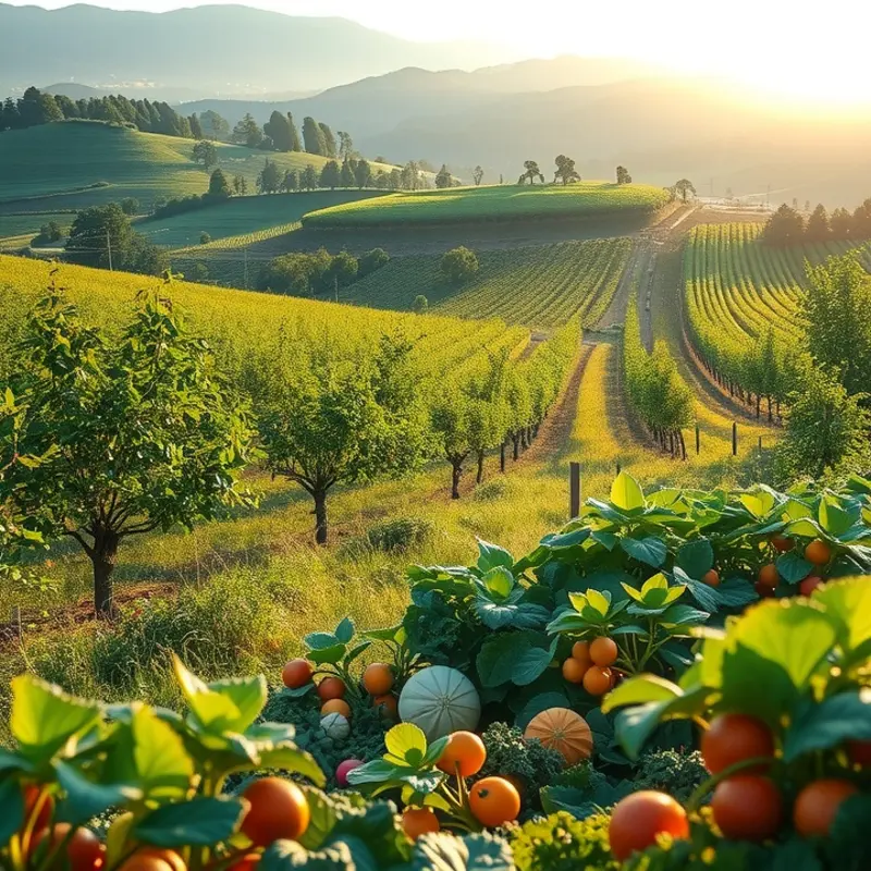 A vibrant landscape showcasing the abundance of nature’s nutrition.