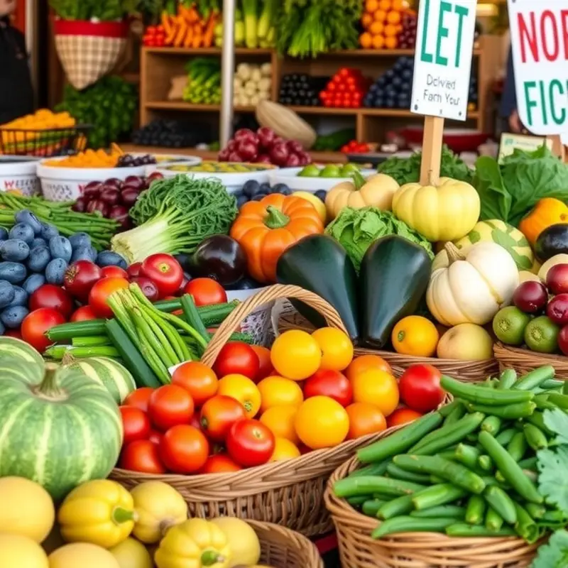 A clean and organized kitchen promoting safe food storage practices.