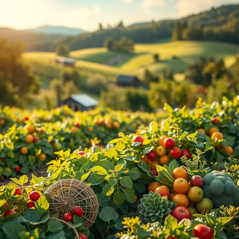 A vivid display of nature illustrating the organic lifestyle.