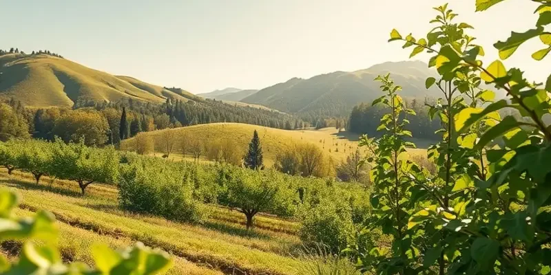 A sunlit field of organic produce, representing fresh and sustainable food management.
