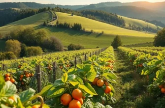 A scenic view representing the natural and organic environment of flaxseed oil production.