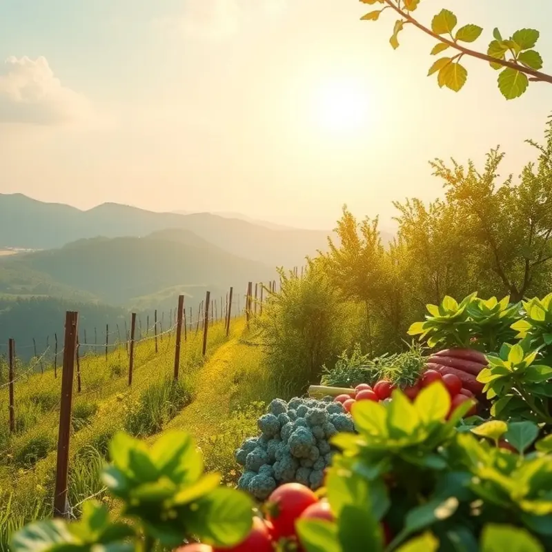 A vibrant vegetable orchard reflecting the abundance of nature’s nutritious offerings.