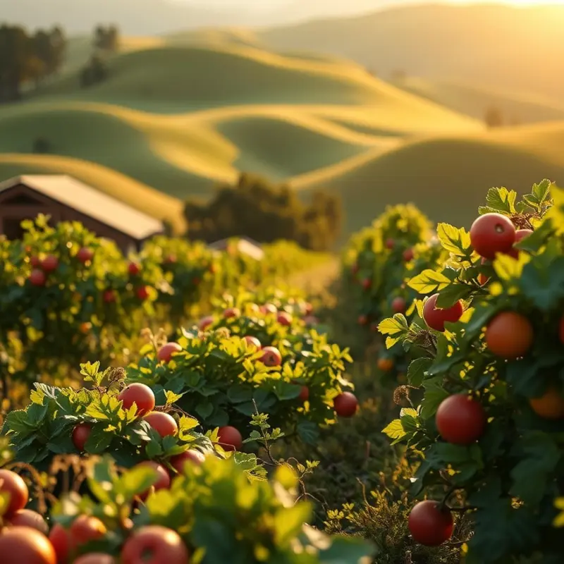 A vibrant field representing the natural elements found in ginger tea.