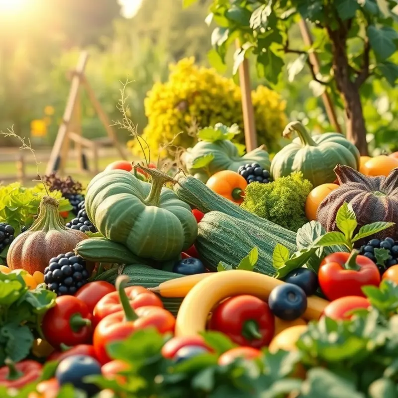A sunlit field representing the beauty of diverse, healthy produce.