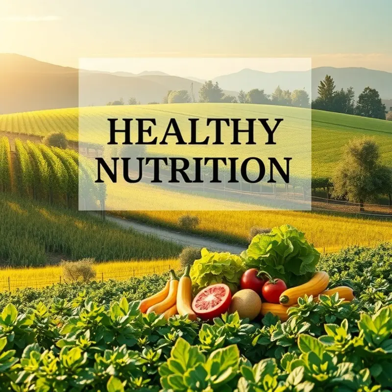 A vibrant sunlit field showcasing healthy, organic produce.