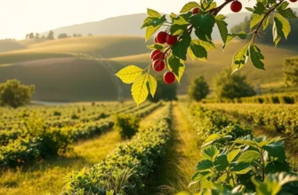 A scenic view of lush greenery and diverse healthy produce, emphasizing the importance of nutrition.