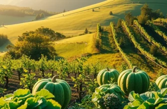 A beautiful landscape filled with vibrant produce, symbolizing the connection between nature and healthy hydration.