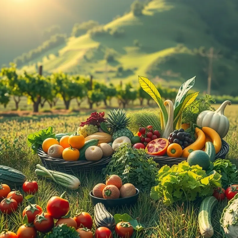 A vibrant orchard highlighting the beauty of healthy nutrition.