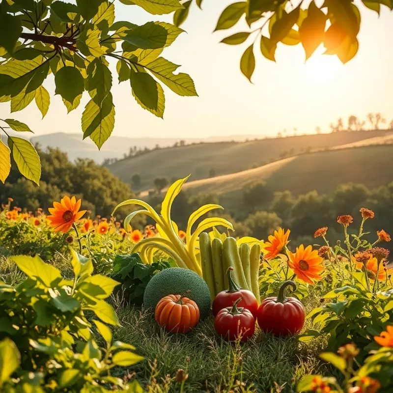 A serene landscape representing the abundance of nature’s gifts.