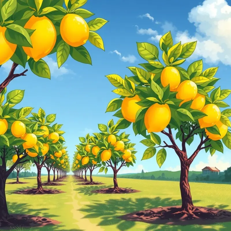 An idyllic scene showcasing the beauty of fresh produce in nature.